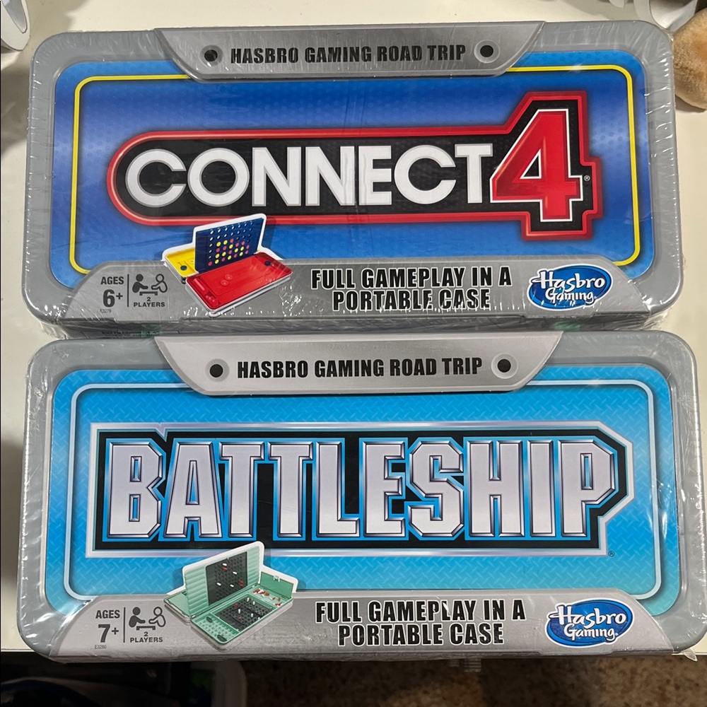 Hasbro Gaming Road Trip Connect 4 and Battleship Set